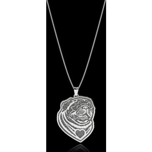 Daisies One Piece Pendant Necklace Handmade Pug necklace pendant Puppy Jewelry Gift For Girl Women