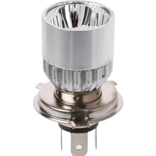 DC 12-80V H4 3 LED Motorcycle Headlight Bulb Hi/Lo Scooter Lamp ATV Fog Light