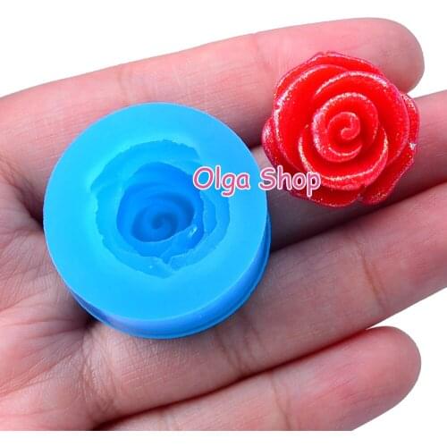 HYL264 19.7mm Flower Silicone Mold Fondant Cake Decoration Candy Resin Clay Earrings Necklace Craft Soap Candle FOOD SAFE