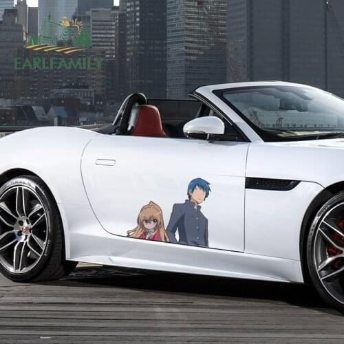 EARLFAMILY 43cm x 34.7cm for Toradora Car Stickers Vinyl Material Decal Waterproof Sunscreen Occlusion Scratch Decoration