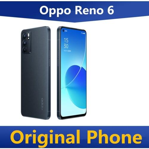 DHL Fast Delivery Oppo Reno 6 5G Cell Phone 6.43" 90HZ OLED 64.0MP 65W Super Charger Screen Fingerprint OTA Dimensity 900 GPS