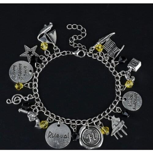 HANCHANG Broadway Musical Bracelets for Woman Wristbands Pendants Charms Bangles a Bracelet Female Girls Accessories