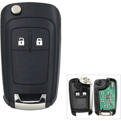NEW-2 Buttons 434MHz With ID46 Chip Car Remote Control Key Fob for Chevrolet Aveo Cruze Orlando HU100 Blade
