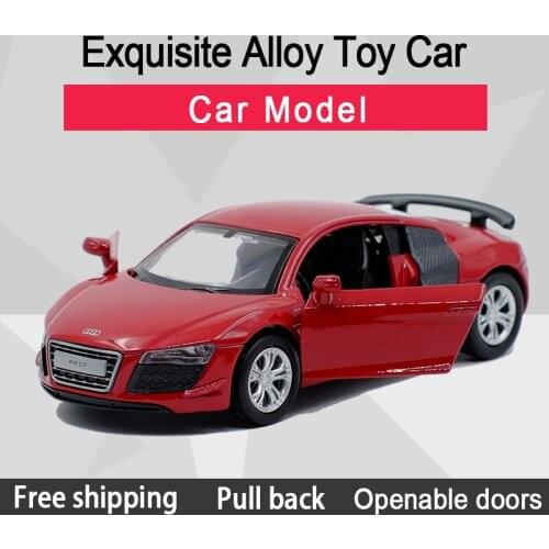 New Arrival Caipo R8 Alloy Diecast Car Model Toy With Pull Back /For Children Gifts /Educational Toy Collection