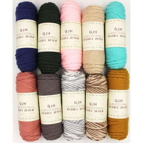 Wholesale 500g/lot Natural soft Silk Milk Cotton Yarn Thick Yarn For Knitting Baby Wool crochet scarfcoat Sweater weave thread