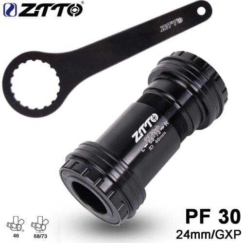 ZTTO PF30sh PF30 24 GXP Adapter bicycle Bottom Brackets Press Fit lock Axle for MTB Road bike parts 24mm Crankset chainset