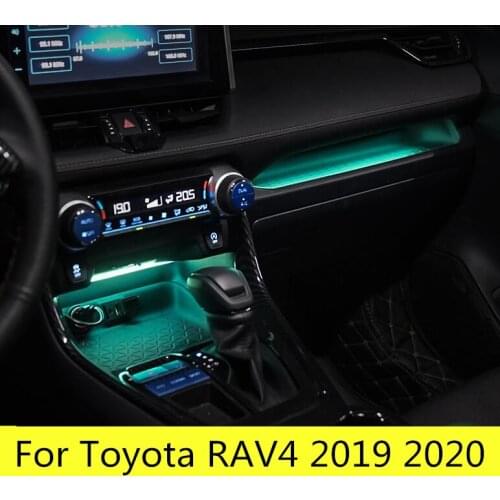 Instrument Dashboard Panel Trim Atmosphere Light For Toyota RAV4 2019 Car Side Driver Instrument Lamp Strip For Toyota RAV4 2020