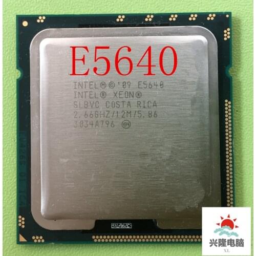 E5640 e5640 Intel 2.66GHz 12MB 5.86GT/s LGA1366 SLBVC Processor CPU
