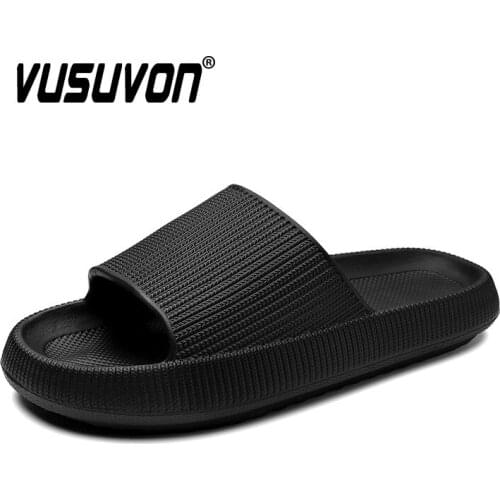 2021 New Fashion Men Slides Comfortable No-Slip Beach Sandals Casual Shoes High-Quality Indoor Outdoor Slippers 36-45 Luxury