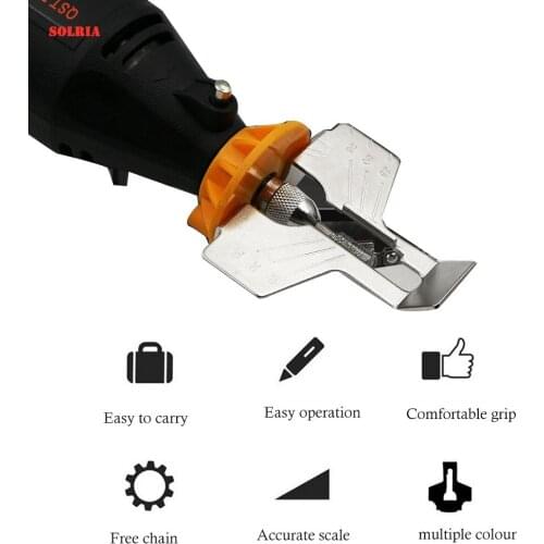 Grinding Chain Sharpener Special Chainsaw Grinding Tool Mini Drill Saw Sharpening Attachment Sharpener Drill Rotary Power Tool