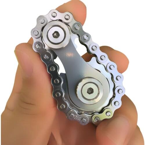 Fidget Spinner EDC Sprocket Chains Decompression Fingertips Spinning Top Sprockets Gears Spinner Gear Wheel Gyro Toys