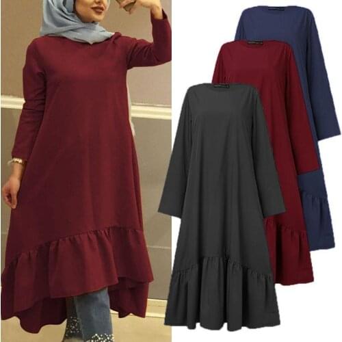 Turkey Muslim Women Top Dress Moroccan Kaftan Party Maxi Shirt Vestido Robe Femme Musulman Prayer Garment Islamic Clothing Tops