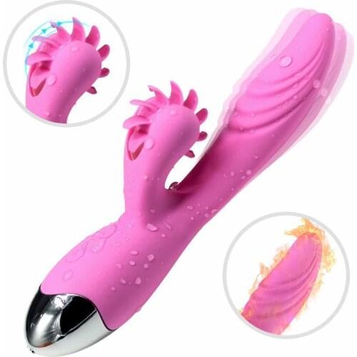 Powerful Heating G-Spot Vibrator Clitoris Stimulator Orgasm Masturbators Magic Wand Vibrating Massager Adult Sex Toys For Woman