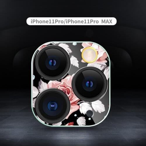 Painted Camera Protector Case For iPhone 11 Pro Max Camera Protector Tempered Glass Lens Protection Sticker Screen Cover