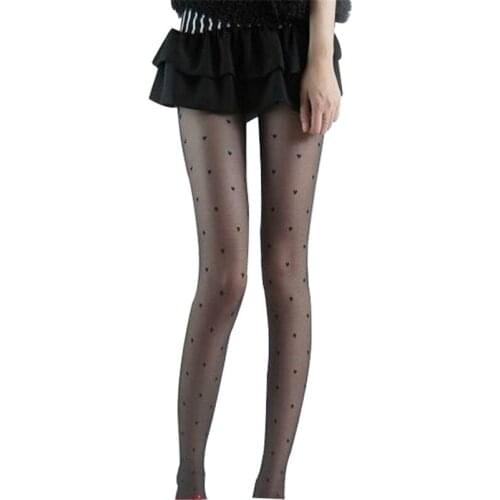 Feitong Women Sexy stockings Sheer Lace Big Long Dot Pantyhose Stockings Thigh-High Warm Dots Stockings Leggings -40