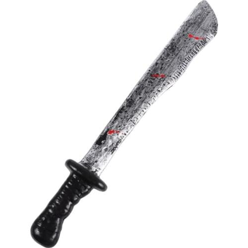 1Pc Halloween Bloody Machete Toy Butcher Knife Prop Masquerade Costume Prop Toy Knife Halloween Cosplay Props