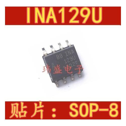 10pcs INA129 INA129U INA129UA SOP-8