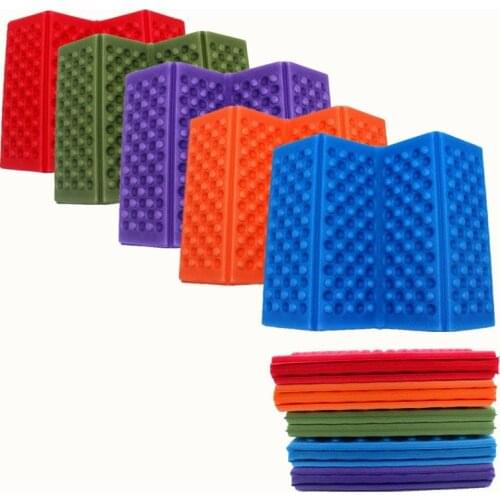 2Pcs Portable Soft Waterproof Dual Camping Hiking Picnic Cushion Seat Pad Outdoor Folding Camping Moistureproof Mattress Pad