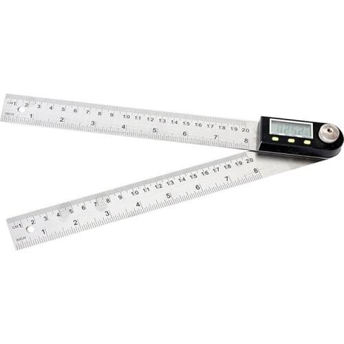 200mm 300mm 500mm Digital Protractor Inclinometer Goniometer Level Measuring Tool Stainless Steel Electronic Angle Gauge