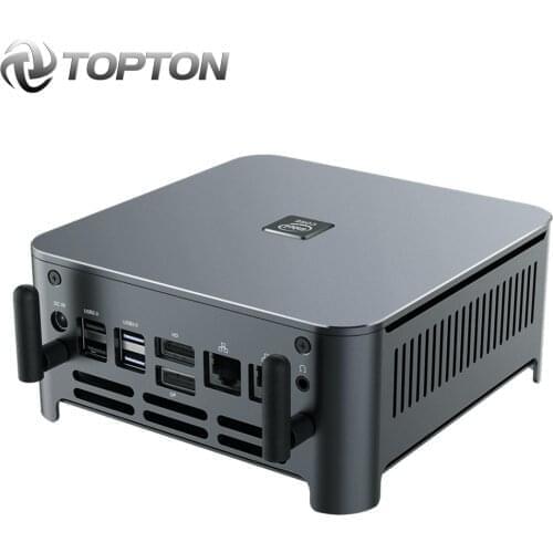 2021 Topton Mini PC Intel Core i5 10300H 4 Cores 8 Threads 2*M.2 2280 NVME DP HDMI Type-C HTPC NUC Desktop Computer AC WIFI BT
