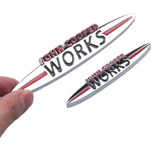 3D Metal Car Rear Trunk Badge emblem Letters Stickers for MINI Cooper S ONE Countryman John Cooper Works R61 R60 R56 R50 F56 F55