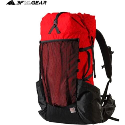 3F UL GEAR YUE 45+10L Outdoor Ultralight Hiking and Camping Frame BackpackAdjustable Durable Waterproof Mountaineering Bag