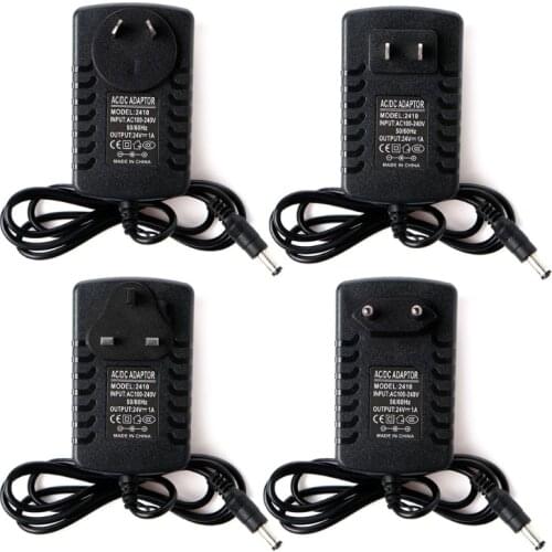 AC 100-240V To DC 24V 1A Adapter US/EU/AU/UK Plug For Ultrasonic Mist Maker