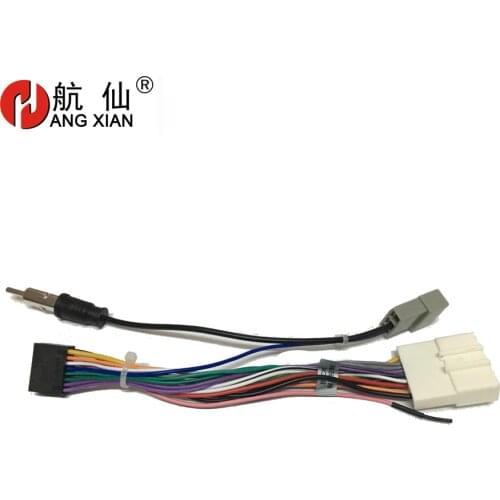 Car Stereo Female ISO Radio Plug Power Adapter Wiring Harness Special For Nissan Tiida ISO harness power cable
