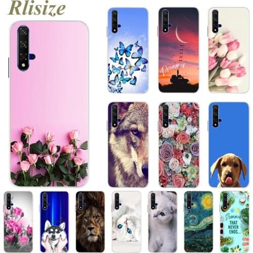 Flower Case For Honor 20 Cover Huawei Honor 20S 20 S Case Phone Soft TPU Painted Cover Case For Huawei Honor 20 Pro 20pro Bumper