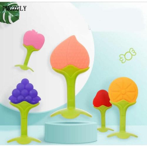 Baby Gelatin Baby Molar Bar Cartoon Silica Gelatin Baby Bite Rose Gelatin Latex Latex Training silicone beads attache sucette