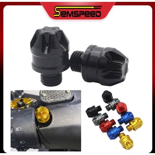 For Yamaha XMAX 250 XMAX 300 XMAX 125 XMAX 400 2014-2019 2020 SEMSPEED Motorcycle Rearview Side Mirrors Hole Screw Bolt Plugs