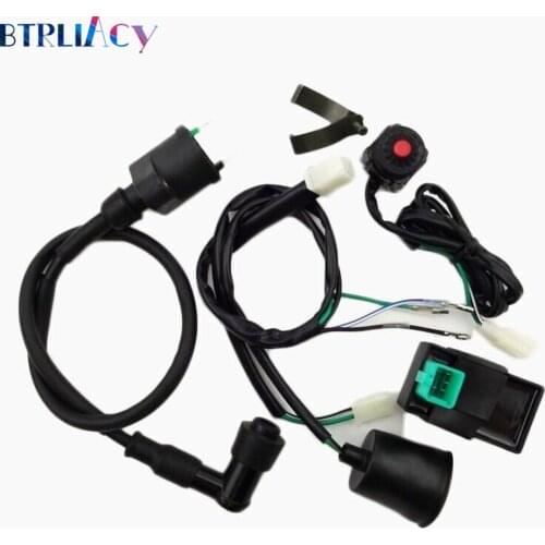 BTRLIACY Ignition Coil Wiring Loom Harness Kill Switch CDI For 50cc-160cc Pit Dirt Bike Wholesale Quick delivery CSV