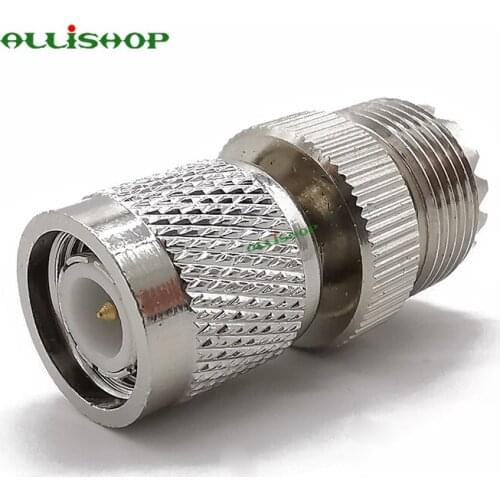 2Pcs TNC Male to UHF SO-239 Female RF Coaxial Adapter TNC Plug to UHF SO239 PL259 Jack Coax Jack Connector