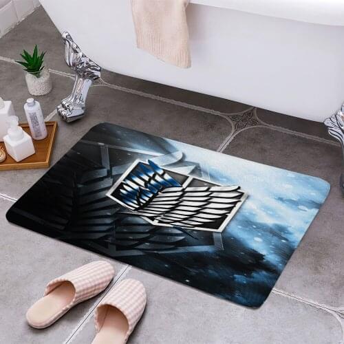 Attack on Titan Scout 3D Print Doormats Rectangle Non-Slip DoorMat Bedroom Kitchen Entrance Print Door rugs Dropshipping