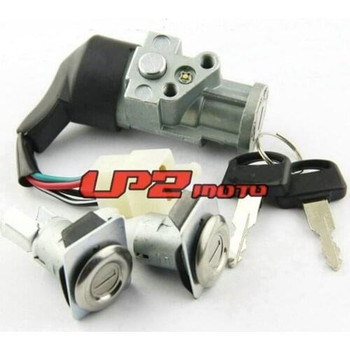 Lgnition Switch Trunk Seat Lock Keys Set For Honda 35010-GV4-901 Honda CH80 Elite (1985-2008) Motorcycle Accessories