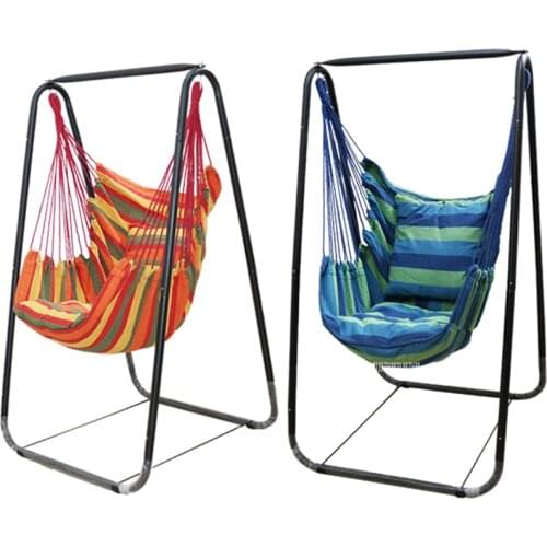 Fashion Hammock Home Balcony Indoor Garden Bedroom Hanging Chair For Child Adult Swinging Single Safety Chair with Bracket 150cm