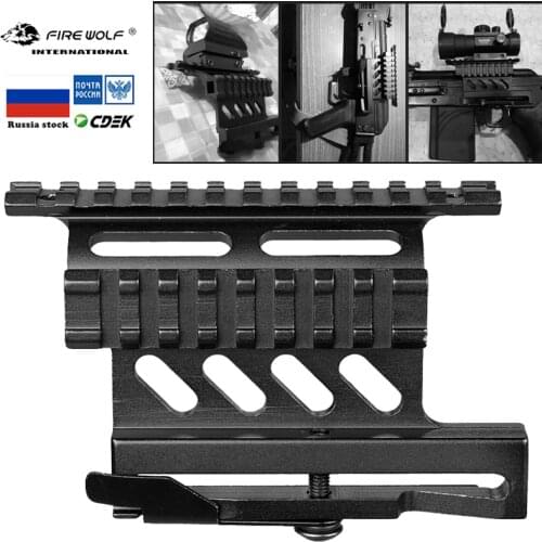 Tactical Picatinny Weaver AK Serie Side Mount Rail Quick QD 20mm picatinny Detach Double Side AK Scope Sight Mount Bracket Rifle
