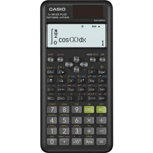 Original CASIO FX-991ES-2 Plus Scientific Calculator 417 Functions Engineering Students High School Lab Office Solar And Battery