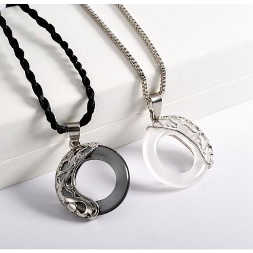 Necklace Female One Pair Of Lovers Pendant Mens The Lotus Pool By Moonlight Dragon & Phoenix Antique