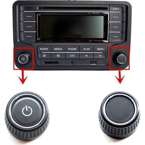 1pc for Volkswagen New Jetta cd Touran New Bora LaVida Radio Button Switch Car Volume Switch CD Player Knob
