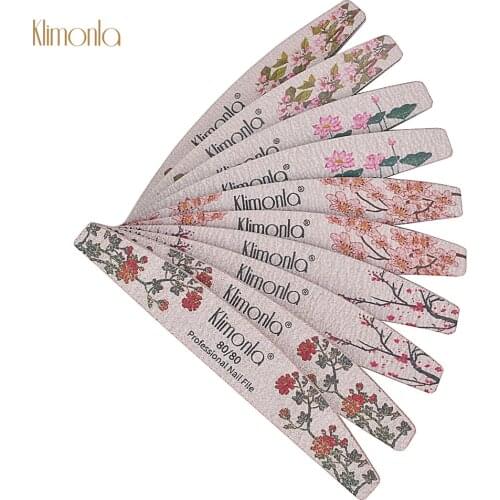 Nail File Buffer 80/100/150/180/240 limas manicura Block Flower Printing Gel Polishing Sanding Nail Supplies for Professionals