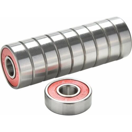 10Pcs ABEC 9 Stainless Steel Red Bearings For High Performance Roller Skate Scooter Skateboard Wheel Bearings