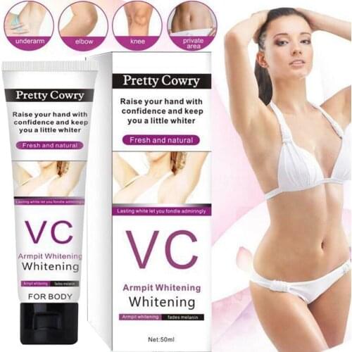 Pretty Cowry VC Cream Underarm Whitening Armpit Elbow Area Dark Lightening Knee H9C1