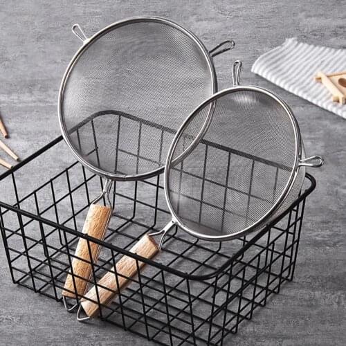 Kitchen Filter Sturdy Scoop Superfine 304 Stainless Steel Oil Durable Strainer To Oil Across The Mesh Sieve Oil Scoop