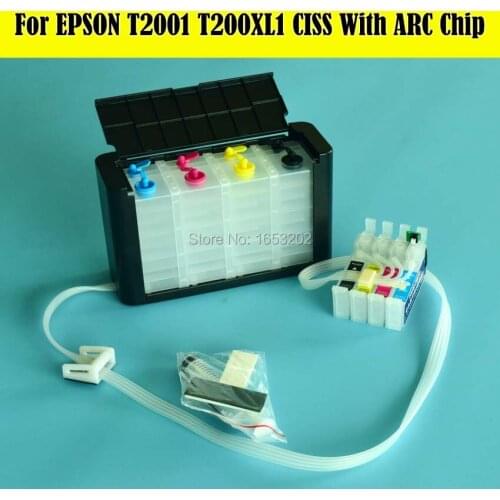 Empty T200XL T200XL1-T200XL4 CISS System For Epson WF2540/2530/2520 XP-400 XP-300 XP-310 XP-410 XP-200 Printer Ciss