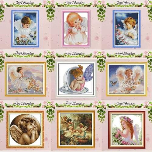 Baby Girl Angel counted Cross Stitch 11CT 14CT Cross Stitch Set Wholesale DIY Chinese Cross-stitch Kit Embroidery Needlework