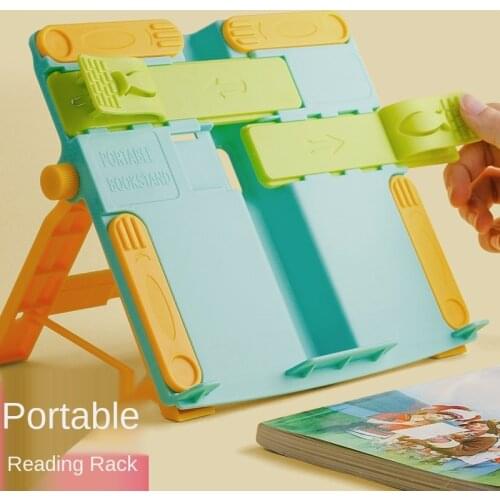 Foldable Book Stand Holder Portable Bookends bookstand Reading Support for Student Children Writing Bracket Office Accessories