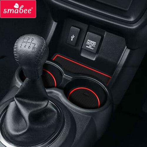 Smabee For HONDA BR-V 2015-2017 Gate slot pad Car Mat Anti Slip , Non-slip Interior Door Pad/Cup red/blue/white 20PCS