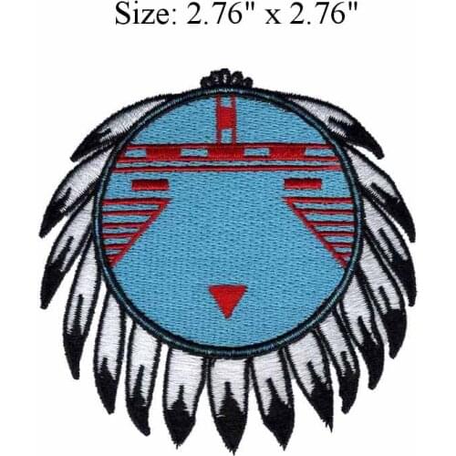 Spartan Helmet 2.76"wide Embroidery Patch for Chase Your Dreams/Catcher/Native Embroidered Patches for clothing