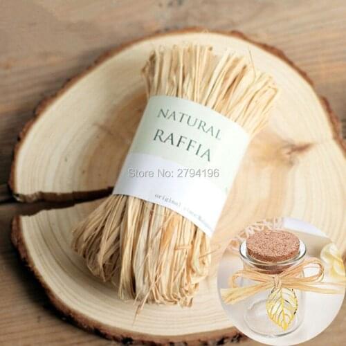 30g Dry Straw Paper Gift Wrap Candy Box Packaging Natural Raffia Rope Wedding Party Decor Flower Wrapping